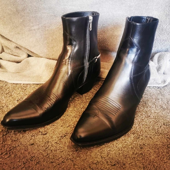 Celine Paris zipped cavalry men's boot, US 10.5 - Picture 2 of 8